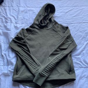 Forest Green Ribbed hoodie
